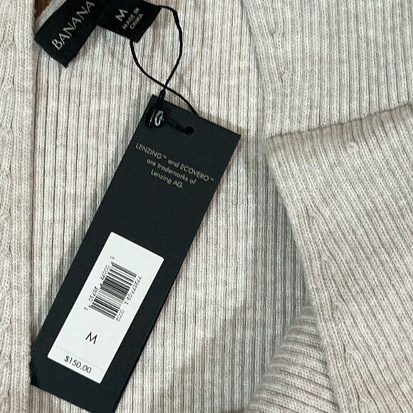 Banana Republic Women’s Lenzing Ecovero Serene Sweater Dress, V-Neck Size M, MWT - Picture 5 of 9